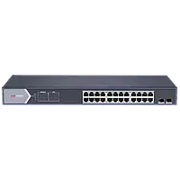 Комутатор 24 порти керований Hikvision DS-3E1526P-SI PoE