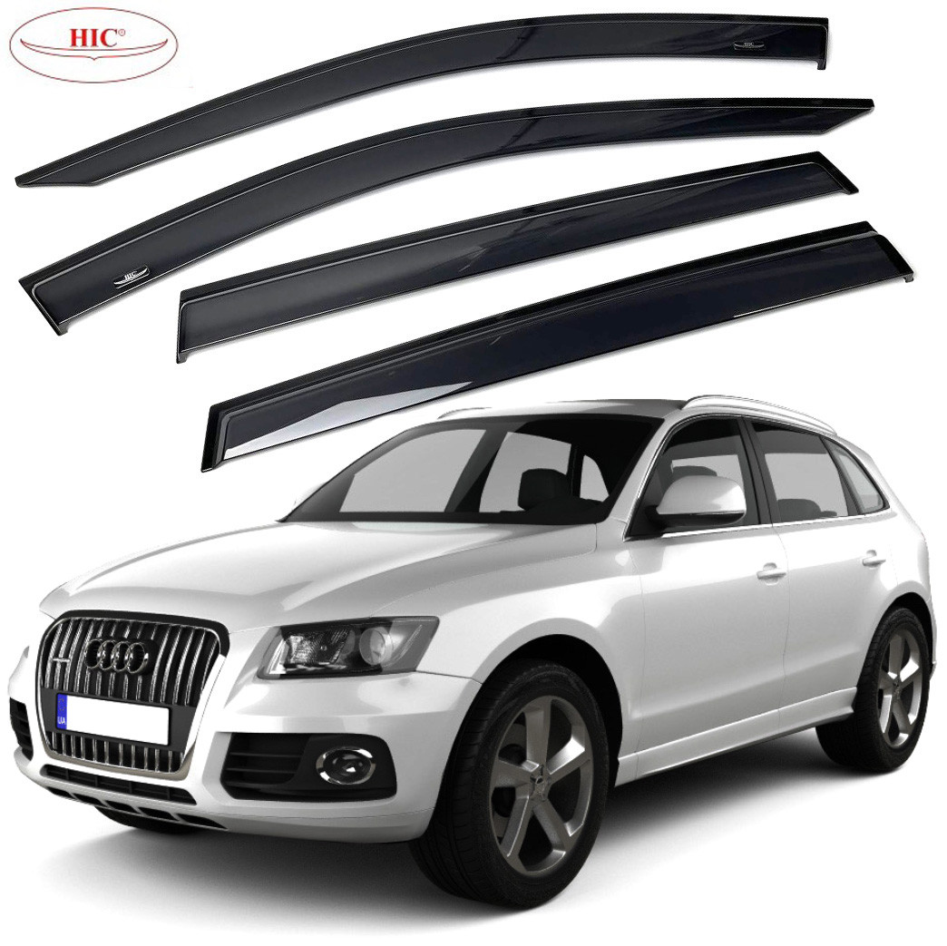 Дефлектори вікон вітровики HIC для Audi Q5 2008-2017 Oригінал (AU07), фото 1