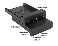 Зовнішня кишеня Shuole U35B USB 3.0 SATA для HDD 3.5" Original, фото 8