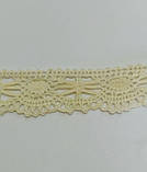 Мереживо світло жовте ширина 3см, фото 4