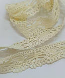 Мереживо світло жовте ширина 3см, фото 5