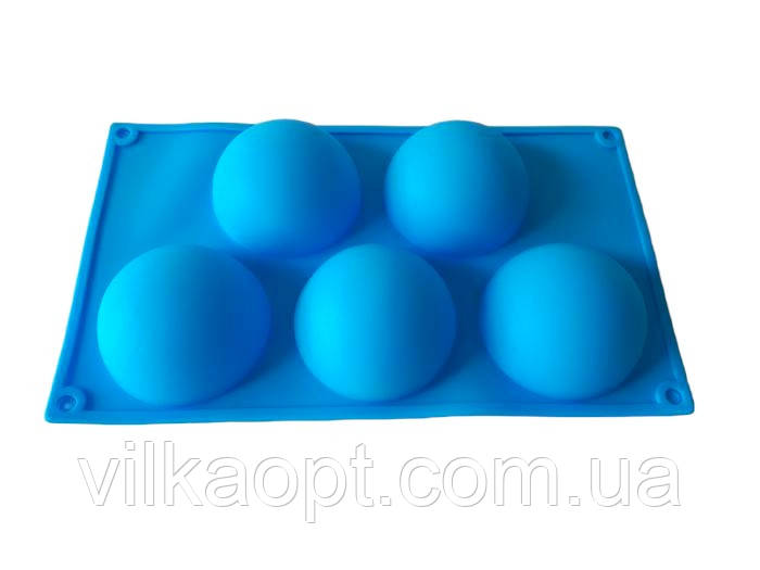 Форма силіконова кондитерська для випічки Півсфера 29*17 cm/8*4 cm