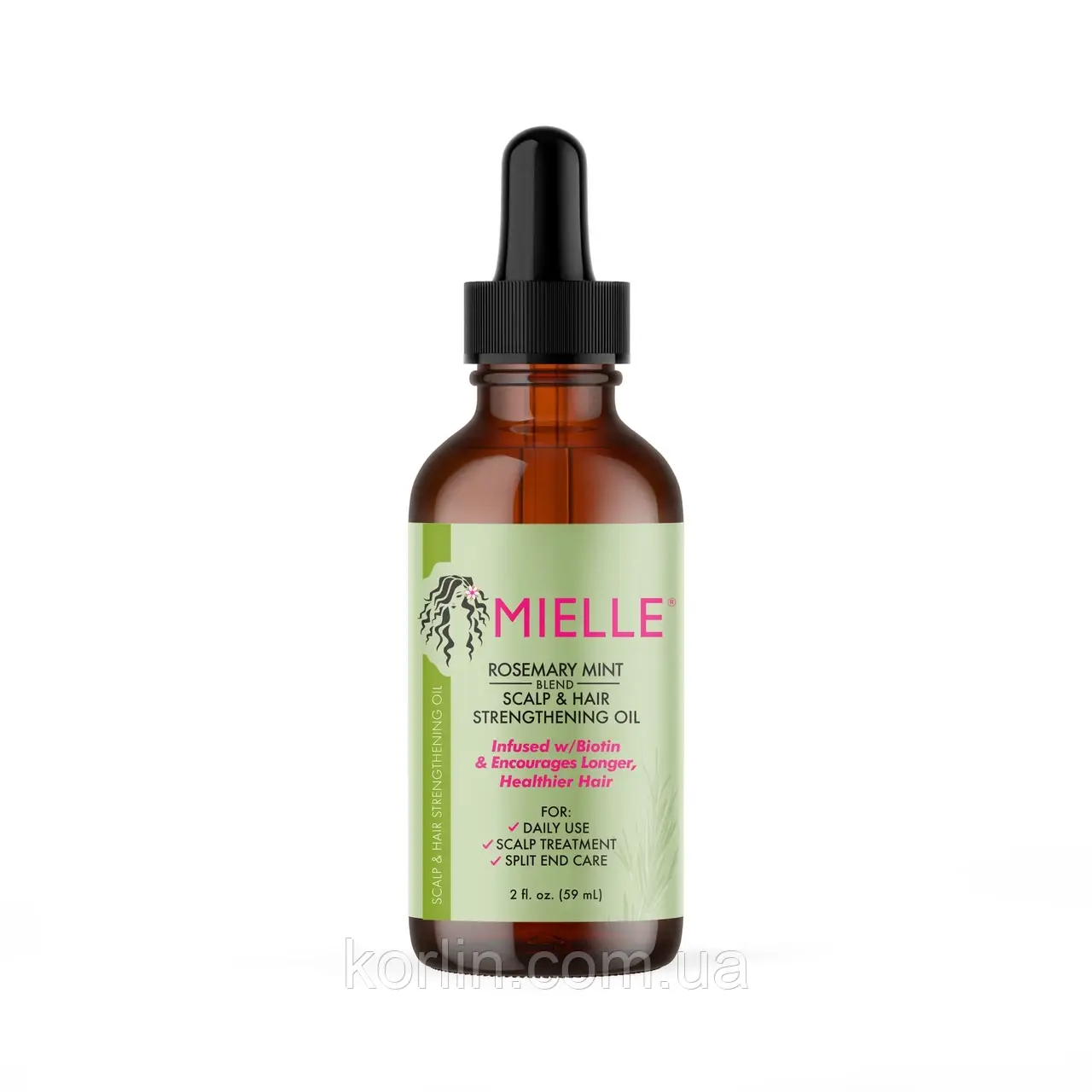 Mielle Rosemary Mint Scalp Олія для зміцнення Шкіри Голови та Волосся з Розмарином і м'ятою 59 мл. США