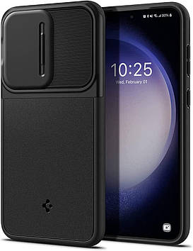 Чохол Spigen для Samsung Galaxy S23 Plus - Optik Armor, Black (ACS05687)