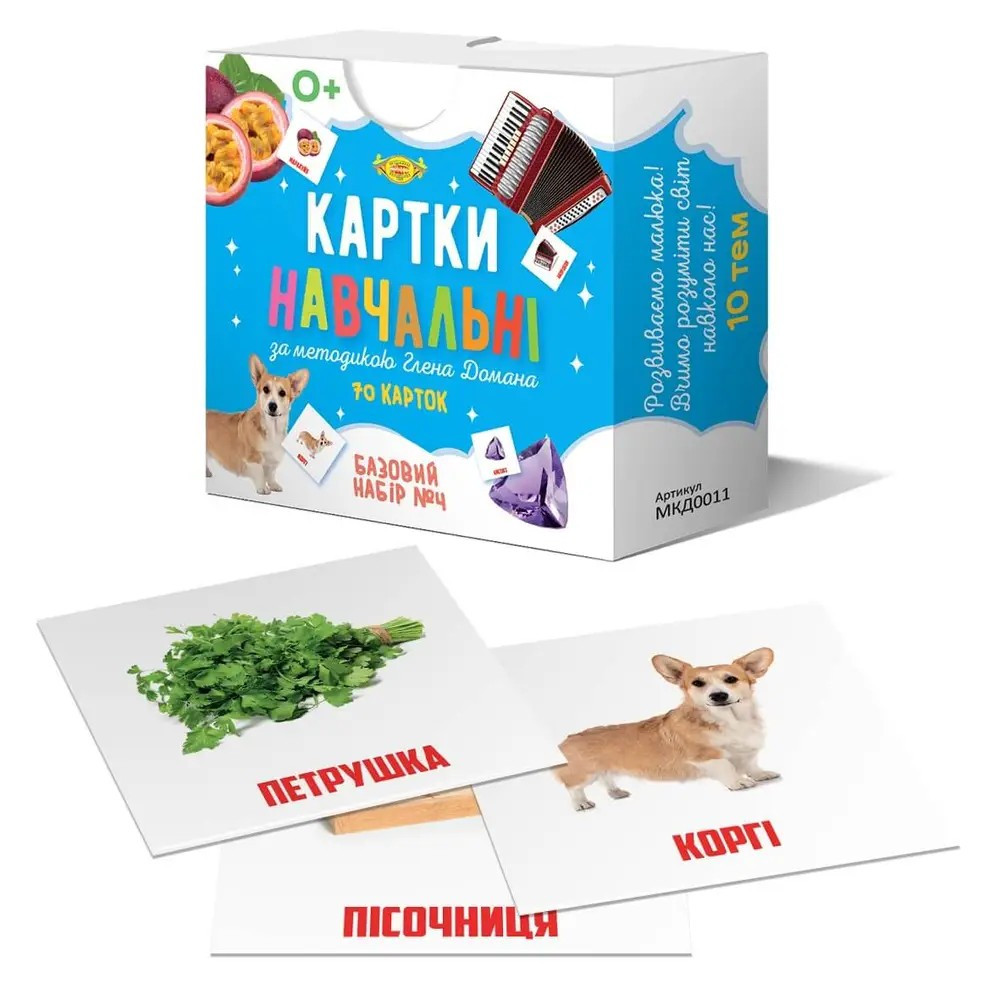 Картки навчальні за методикою Глена Домана. Базовий набор №4, шт, фото 1