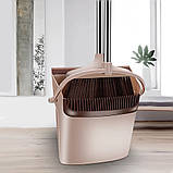 Віник та совок для прибирання в наборі щітка для підлоги з довгою ручкою та совком, фото 4