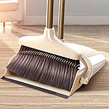 Віник та совок для прибирання в наборі щітка для підлоги з довгою ручкою та совком, фото 6