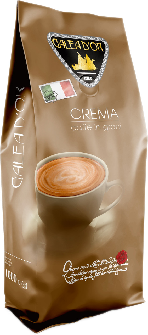 Кава в зернах Galeador Crema 1кг, 30/70 свіже обсмажування,  СЕРТИФІКАТ