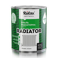 Эмаль радиаторная акриловая "RADIATOR" СНЕЖНО-БЕЛАЯ 0,75 л (0,93 кг) Ролакс