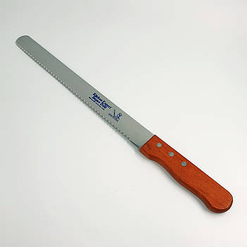 Кондитерський ніж для нарізування бісквіта великі зубчики (середній) 41 см