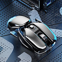 Беспроводная мышь Inphic PX2 Silver аккумуляторная. Мышка USB для ноутбука/ПК