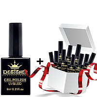 Набір гель-лаків 10+1 для покриття нігтів Designer Professional, 9 мл