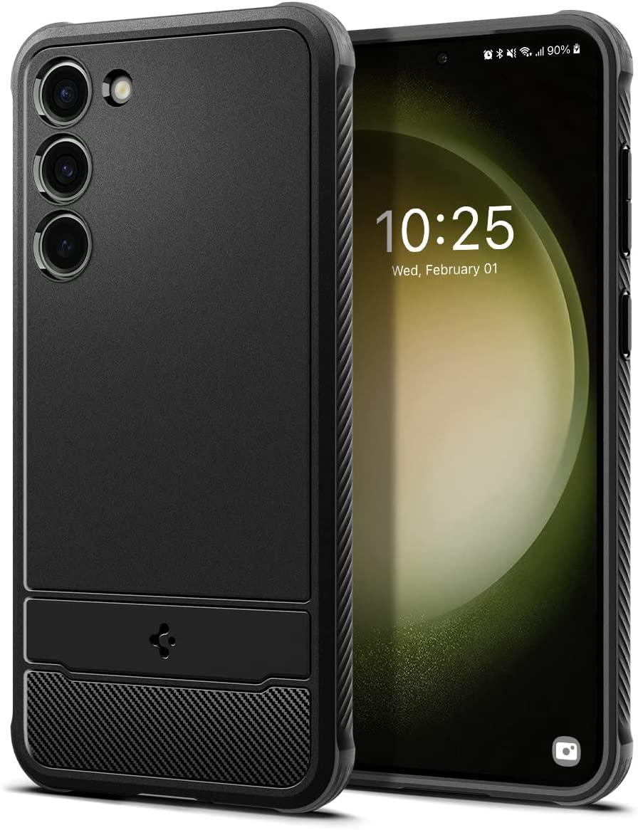 Чохол Spigen для Samsung Galaxy S23 - Rugged Armor, Matte Black (ACS05711)