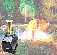 Насос для фонтана с подсветкой и насадкой Грибок 45Вт 2500л/ч