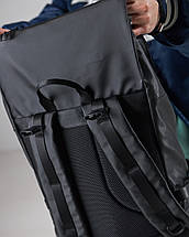 Рюкзак Турист нейлон трансформер, супер варіант для подорожей в який влізе все, на 40-70л, чорний колір, фото 2