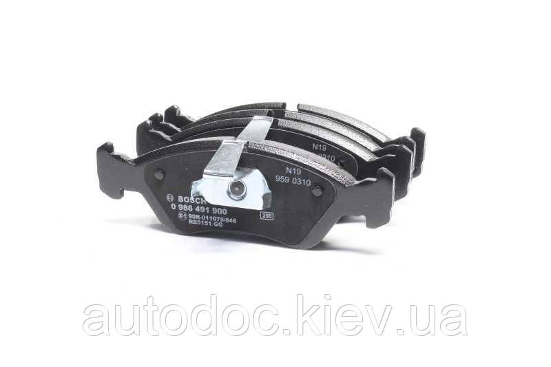 Колодка гальм. диск. DAEWOO LANOS R14 передн. (вир-во Bosch), арт.0 986 491 900