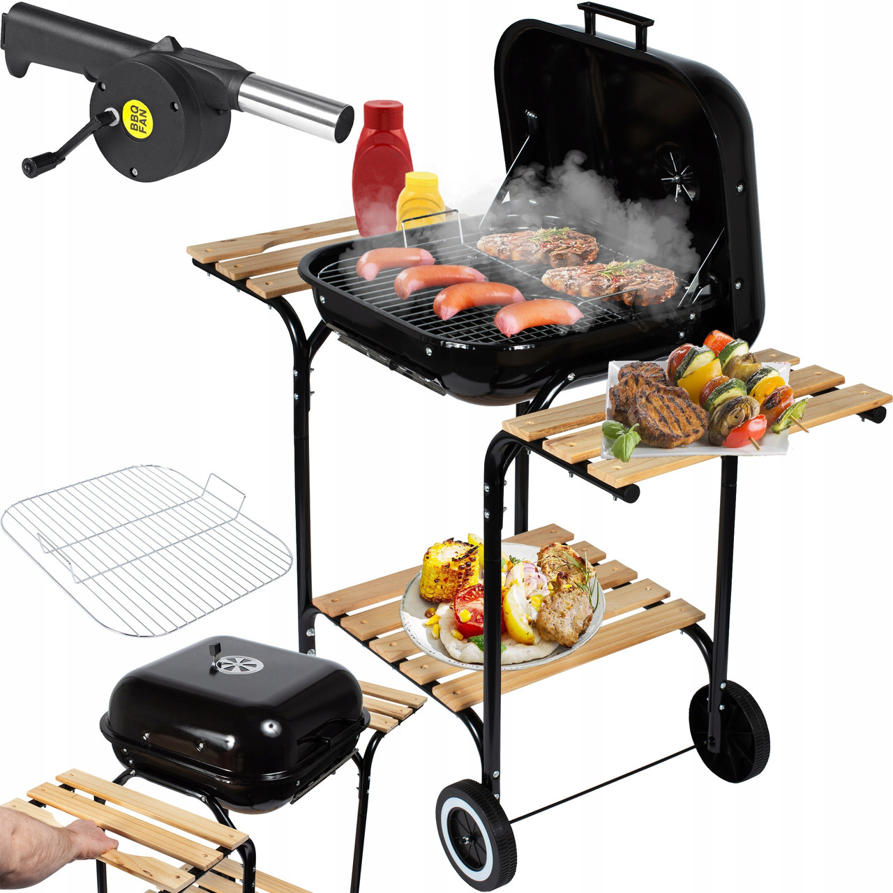 Угольный гриль Curron GM3000 43x40см + розжигатель (Польша): продажа ...