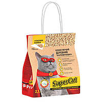 Коллар SuperCat Супер кет комкующийся древесный наполнитель для котов, 2,1 кг