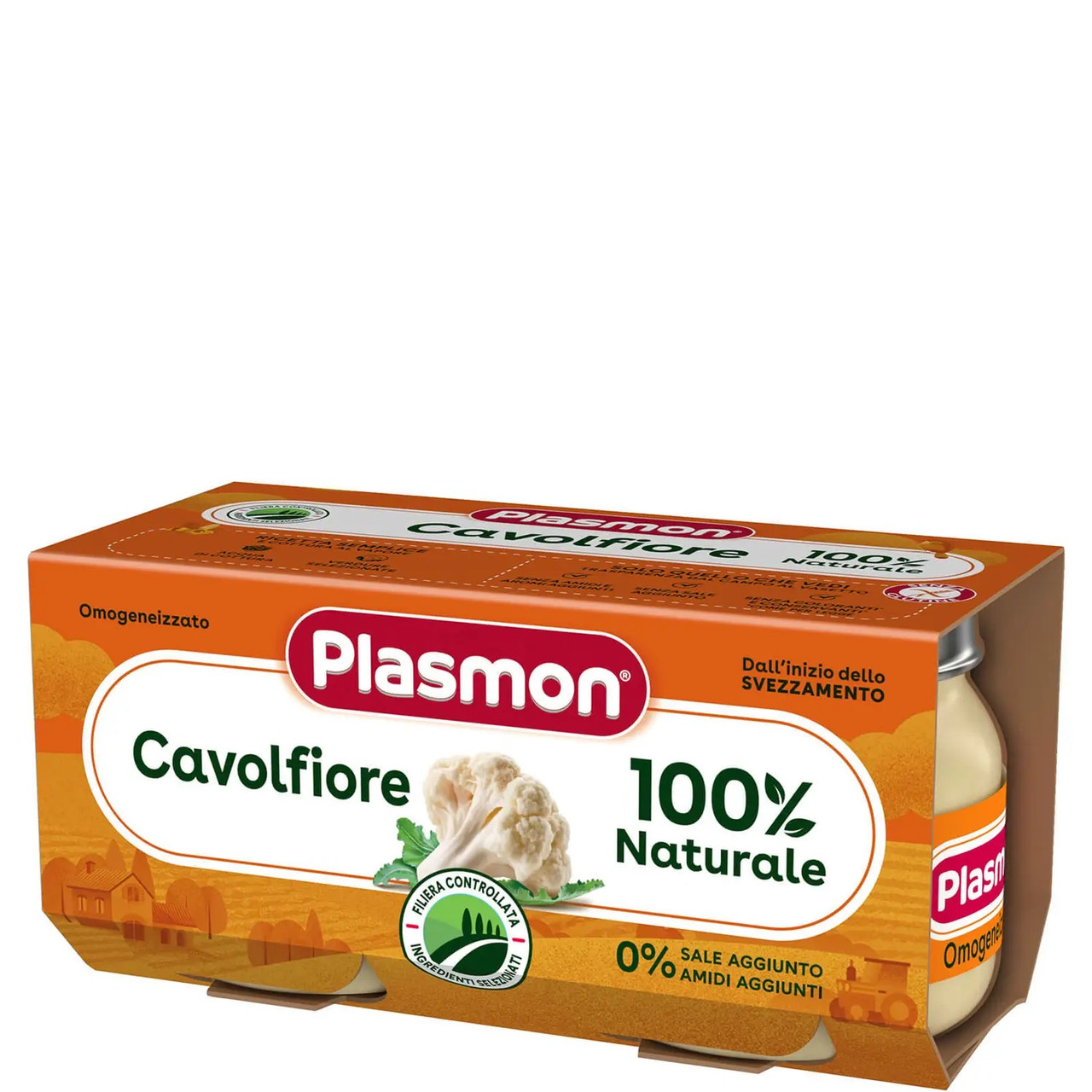 Пюре овочеве  «Цвітна капуста» Plasmon 160г (2бан.*80г)