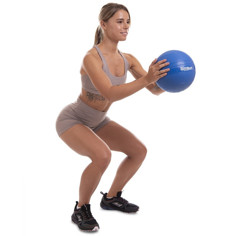 Мяч медицинский слэмбол для кроссфита Record SLAM BALL FI-5165-2 2к синий - фото 6 - id-p1135312379