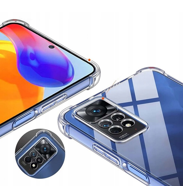 Противоударный прозрачный чехол для Xiaomi Redmi Note 11 4G / Note 11s