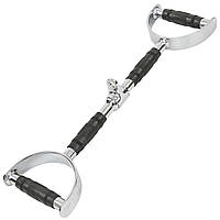 Ручка для м'язів спини з паралельним хватом пряма c обертовим підвісом з PU Record TA-8236 (l-61см)PLSB-2411