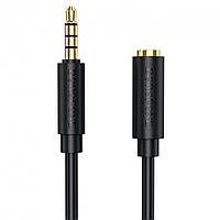 Прочный аудио Кабель Aux Borofone BL12 3.5 audio extension cable Male to Female 1m /Black