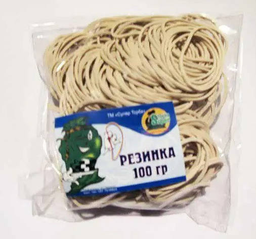 Гумка для грошей (100 г) біла таїланд d — 15 мм, фото 1
