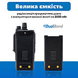 Рацiя водонепроникна Baofeng BF-9700, IP 67, 8 Ват, батарея 2800 мАг, UHF + Гарнітура Baofeng з одинарною кнопкою РТТ, фото 2