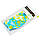 Шапочка для плавання дитяча SPEEDO JUNIOR SLOGAN PRINT 808386B955 (силікон, блакитний-жовтий), фото 4