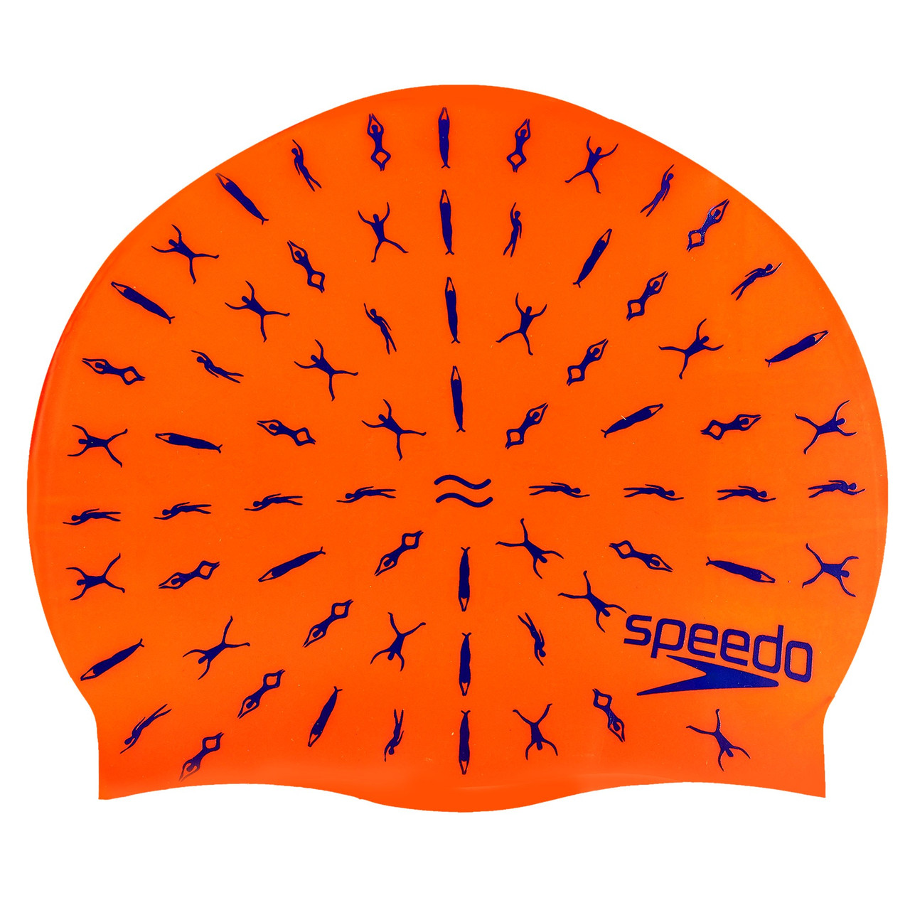 Шапочка для плавання дитяча SPEEDO JUNIOR SLOGAN PRINT 808386B966 (силікон, червоний)