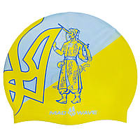 Шапочка для плавання MadWave UKRAINE M055304 (силікон, зелений)