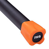 Body Bar Бодібар Zelart 7кг FI-1251 - 7 (l-1,22 м, d-35мм, метал, неопрен, PU)