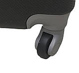 Валіза пластикова MILANO BAG 147 середня 65 см чорна, фото 5