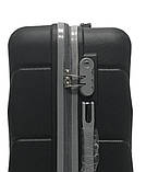 Валіза пластикова MILANO BAG 147 середня 65 см чорна, фото 4