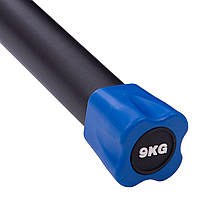 Body Bar Бодібар Zelart 9кг FI-1251 - 9 (l-1,22 м, d-40мм, метал, неопрен, PU)