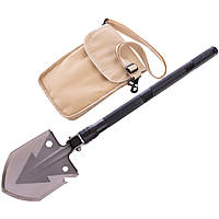 Лопата багатофункціональна складна тактична TY-6832 (нерж.,хром.сталь, l-74см,р-р 13х16,5см,чорний)