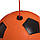 М'яч футбольний тренувальний футбольний тренажер №5 FB-6884 (PU, помаранчевий, чорний), фото 3