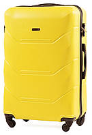 Валіза пластикова WINGS 147 велика 75 см жовта