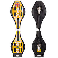 Роллерсерф двоколісний (RipStik, Рипстик, Вейвборд) SK-02 (алюміній, PU светящ., 34', 6902Z, кольори в