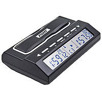 Годинники шахові електронні FLOTT F908 (пластик, чорний, срібло)