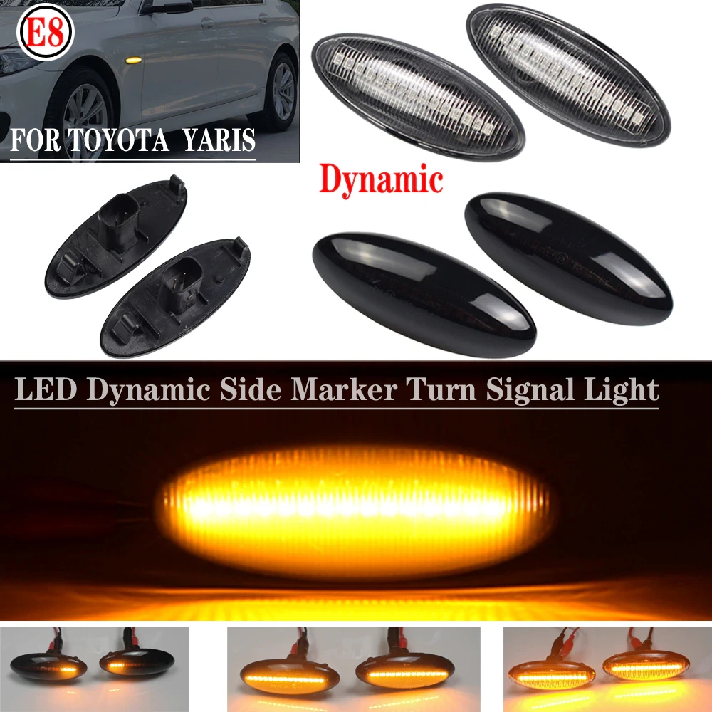 Динамічний LED-повторювач повороту в крила Toyota Yaris (05-09) RAV4 (06-09) Auris (07-10) COROLLA (07-10)