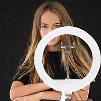 Кругла 30 см кільцева світлодіодна LED-лампа CXB-300 для фото з регулюванням температури 1 кріплення