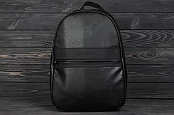 Шкіряний міський середній рюкзак стильний та практичний, популярний спортивний рюкзак підлітковий з екошкіри