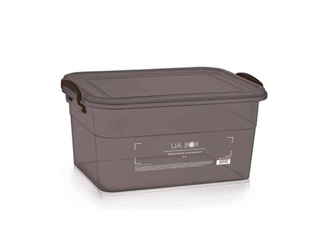 Контейнер пластиковый с крышкой 5л шоколадный (61ш) ТМ НАРОДНЫЙ ПРОДУКТ ...