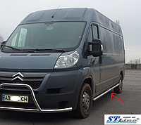 Пороги боковые труба без накладок Citroen Jumper (07+) D60 Длинная база