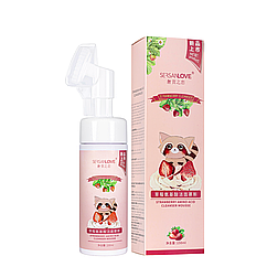 Пінка для вмивання Sersanlove Strawberry Amino Acid Cleanser Mousse зі щіткою