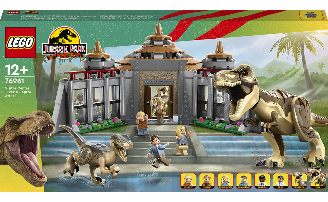 LEGO Jurassic World Центр відвідувачів: Атака тиранозавра й раптора 693 деталі (76961), фото 1