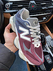 Чоловічі кросівки New Balance 9060 Burgundy Navy Blue ALL10582, фото 3