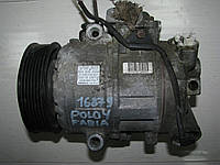 Б/у компрессор кондиционера Volkswagen Polo IV/Skoda Fabia 1999-2009, 6Q0820808A, DENSO 447190-8900, 6SEU14C